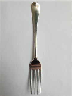 Antique George III Hallmarked Sterling Silver Old English Pattern Dessert Fork, 1812