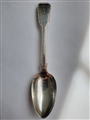 Antique William IV Hallmarked Sterling Silver Feather-edged Fiddle Pattern Dessert Spoon, 1835