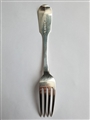 Antique George IV Hallmarked Sterling Silver Fiddle Pattern Table Fork, 1828