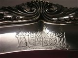 A fine and large George IV antique silver meat dish