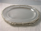 A pair of Victorian silver meat dishes