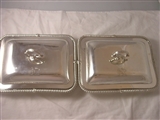 A pair of George III silver entree dishes