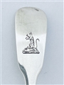 Antique George IV Irish Hallmarked Sterling Silver Fiddle Pattern Salt Shovel 1829