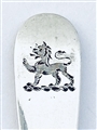 Sweet Antique George II Hallmarked Sterling Silver Shell Back Hanoverian Pattern Teaspoon c.1735