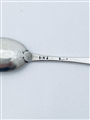 Antique George II Hallmarked Sterling Silver Shell Back Hanoverian Pattern Teaspoon c.1735