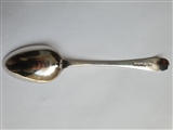 Antique Georgian Hallmarked Sterling Silver Old English Pattern Table Spoon, 1790