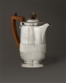 NAVAL INTEREST: A George IV silver coffee pot