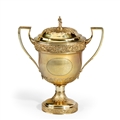 PETERLOO MASSACRE INTEREST: A monumental Regency silver-gilt presentation cup and cover, Peter and William Bateman, London, 1812, PRESENTED TO ONE OF THE MAGISTRATES AT PETERLOO.