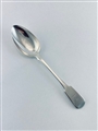 Antique Georgian Sterling Silver Hallmarked Fiddle Pattern Tablespoon London 1824