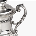 WATERLOO INTEREST: A George III antique silver cup and cover