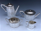 Antique Silver Victorian Tea & Coffee Set made in 1870-73