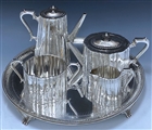 Antique Silver Victorian Tea & Coffee Set made in 1870-73