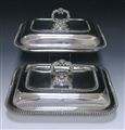 Pair of George IV Antique Silver Entree Dishes made in 1822