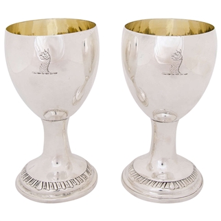 Pair of Irish Provincial Silver Goblets made c.1770