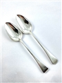 Antique George III Hallmarked Sterling Silver Old English Pattern Tablespoons 1804