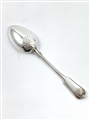 Antique Victorian Hallmarked Sterling Silver Fiddle Thread & Shell Pattern Dessert Spoon 1860