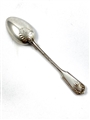 Antique Victorian Hallmarked Sterling Silver Fiddle Thread & Shell Teaspoon 1860