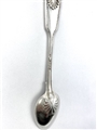 Antique Victorian Hallmarked Sterling Silver Fiddle Thread & Shell Teaspoon 1860