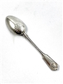 Antique Victorian Hallmarked Sterling Silver Fiddle Thread & Shell Teaspoon 1860