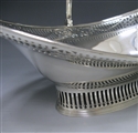 Antique Silver George III Swing-Handled Cake Basket made in 1788