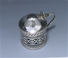 Antique Sterling Silver George III Mustard Pot made in 1780