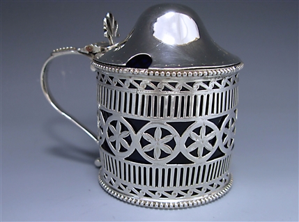 Antique Sterling Silver George III Mustard Pot made in 1780