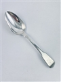 Antique Irish Hallmarked Sterling Silver George IV Fiddle Pattern Tablespoon with Rat-Tail 1829