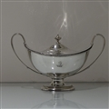 18th Century Antique George III Sterling Silver Pair Sauce Tureens London 1786 John Scofield