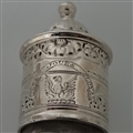 Antique Mid 18th Century George II Sterling Silver Warwick Cruet London 1744 George Hindmarsh