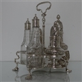 Antique Mid 18th Century George II Sterling Silver Warwick Cruet London 1744 George Hindmarsh