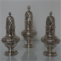 Antique Mid 18th Century George II Sterling Silver Warwick Cruet London 1744 George Hindmarsh