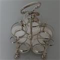 Antique Mid 18th Century George II Sterling Silver Warwick Cruet London 1744 George Hindmarsh