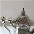 Mid 19th Century Antique Victorian Sterling Silver Four Piece Tea & Coffee Set London 1848 Joseph Angell Senior & Joseph Angell Junior