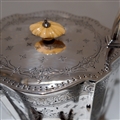 19th Century Antique Victorian Sterling Silver Kettle on Stand London 1873 Barnard Family