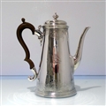 Early 18th Century Antique George III Sterling Silver Coffee Pot London 1732 Benjamin Godfrey