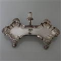 18th Century George II Antique Sterling Silver Snuffer Tray London 1751 John Priest