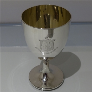 18th Century George III Antique Sterling Silver Goblet London 1796 John Robins