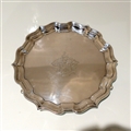 19th Century Antique Victorian Sterling Silver Salver London 1898 Hawksworth Eyre & Co Ltd