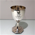Early 19th Century Antique George III Sterling Silver Wine Goblet London 1803 Peter, Anne & William Bateman