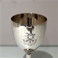Early 19th Century Antique George III Sterling Silver Wine Goblet London 1803 Peter, Anne & William Bateman