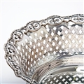 ANTIQUE PIERCED SILVER FRUIT BASKET