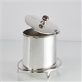 Oval Silver Biscuit Box