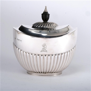 Queen Anne Style Silver Tea Caddy