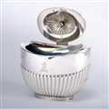 Queen Anne Style Silver Tea Caddy