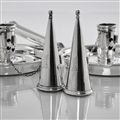 Pair Victroian Silver Chamber Candlesticks
