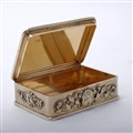 George Iii Silver Gilt Snuff Box With Hunting Scene