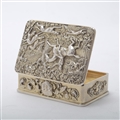 George Iii Silver Gilt Snuff Box With Hunting Scene