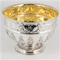 Paul De Lamerie Style Silver Rose Bowl