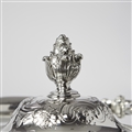 Antique Silver Rococo Style Kettle & Stand