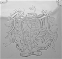 Super quality large armorial George II silver salver London 1751 William Peaston